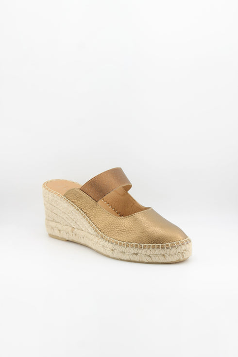 Jutelia Espadrille Wedge Mule Sandals